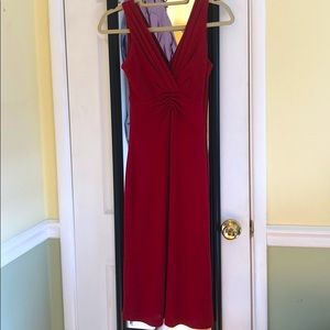 Banana Republic red knee length dress